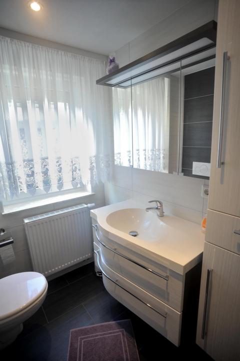 Ferienwohnung Nachtigall Burg - Das Badezimmer